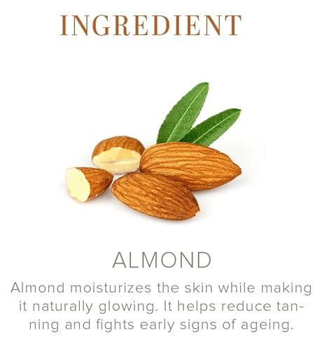 Image of Khadi 100% Pure & Natural Almond Soap, 125g |Herbal Bathing Bar | Natural Soap with Essential Oils | Restores moisture content| Suitable for All Skin Types | Pack of 4