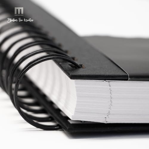 Premium Sketchbook DIN A5-100 Seiten, 200 g/m² Papier - Skizzenbuch perfekt für Künstler & Designer oder Kinder - Ideal für Skizzen, Zeichnungen & Notizen - Robustes Hardcover mit Ringbuchbindung