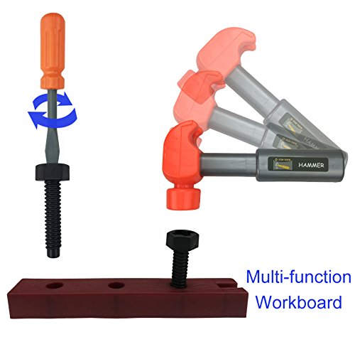 image for Liberty Imports Little Handyman Kids Pretend Play Tools Playset - Cons