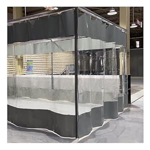 CLXRZM 0.6mm PVC Transparente Outdoor Vorhang H250 x B300