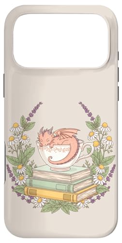 �{�ƉԂƃe�B�[�J�b�v�Ŗ����Ă���h���S�� �X�}�z�P�[�X iPhone 17 Pro Max �p