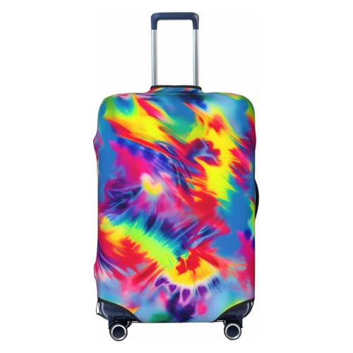 Tie Dye Pattern Print Luggage Suitcase Cover Protector Luggage Washable Covers With Concealed Zipper