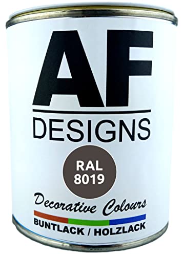 Alex Flittner Designs Buntlack Holzlack RAL8019 auf Wasserbasis 750ml glänzend Innen Aussen Möbel