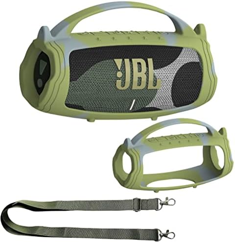 JCHPINE Silicone Cover Case for JBL Charge 5 Portable Bluetooth Speaker, Protective Skin Case for JBL Charge 5 Portable Bluetooth Speaker Accessories(Camouflage Case)