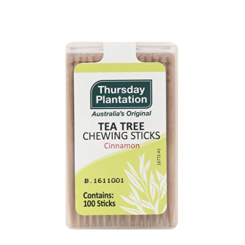 Thursday Plantation Tea Tree Chewing Sticks Cinnamon, Pack of 3