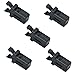 TOSSPER 5pcs Poubelle Peut Verrouiller en Plastique Interrupteur Auto-Verrouillage Capture De Rechange Compatible Tactile Clip De Réparation De Loquet, Noir