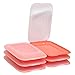 Engelland – Scatole impilabili di alta qualità, contenitore salvafreschezza per taglio Contenitore per salsicce Perfetto ordine in frigorifero, 6 pezzi colore salmone rosa, 25 x 17 x 3,3 cm