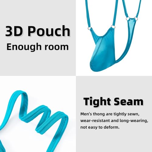 Men's Thong Underwear With Adjustable Suspender Straps One-piece Jockstrap Underwear3