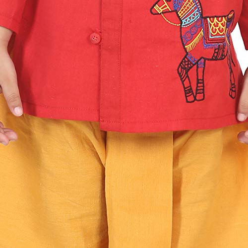 Image of BownBee Kids Ethnic Wear Dhoti Kurta Set | Traditional Festive Clothing for Children | Indian Wedding & Celebration Wear | Comfortable Fit