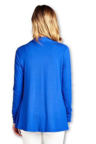 Image of Women Casual Open Front Long Sleeve Lightweight Softest Viscose Made from Bamboo Cardigan