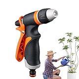 Boquilla de manguera de agua, regulador de flujo de alta presión, cabezal de lavado resistente, patrón ajustable, manguera de jardín, pistola de pulverización - Para lavado de mascotas de coche