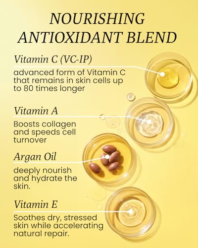 Image of Vitamin C Serum for Face,C ME by FRE Skincare,Anti Aging Brightening Serum for All Skin Types - 10% Vitamin C Serum Vegan with Argan Oil - Helps Even Skin Tone, Brightens Face & Reduces Wrinkles