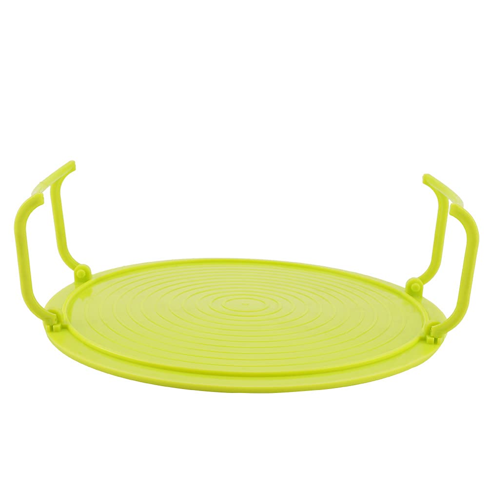 Plateau de four à micro-ondes, empilable multifonctionnel en plastique pour four à micro-ondes, grille de cuisson à la vapeur (bleu