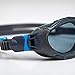 Zoggs Adult Unisex Predator Flex Anti-Fog UV Protection Curved Lens Ultra-Fit Gasket Quick-Adjust Swimming Goggles, Gray/Blue - Tinted Smoke Lenses, Regular
