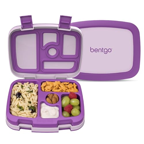 Bentgo Kids 5-Compartment Bento Lunch Box (Purple)