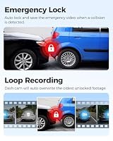 AZDOME Dashcam Auto Vorne Hinten 4K+1080P, WiFi GPS Dash Cam, Autokamera mit 64G SD Karte, ADAS, Super Nachtsicht, WDR, Loop-Aufnahme, G-Sensor, Parküberwachung Auto Kamera – Ansicht 5