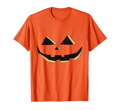 Scary Spooky Jack O Lantern Face Pumpkin Halloween Hombres Mujeres Camiseta