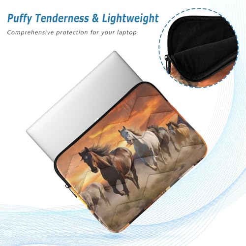 Funda para portátil Horses Running Sunset 13-14 pulgadas miniatura 5