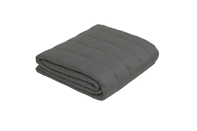 Mysa Sleep 7 Kg Weighted Blanket, Oeko-Tex Certified Cotton Fabric with Premium Glass Beads (Grey 60