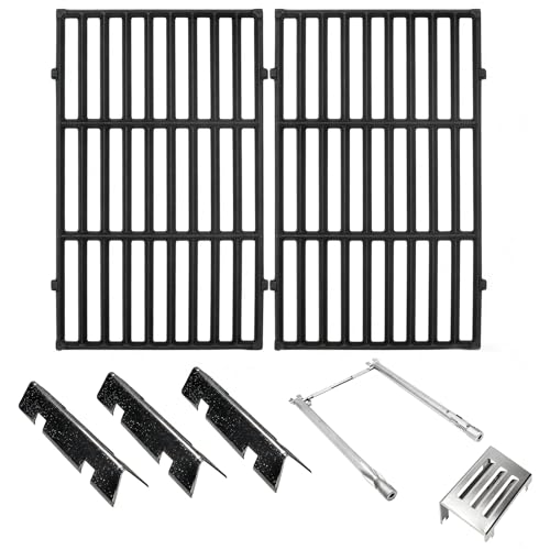 Replacement Kit for Weber Spirit II Grills – Includes Burners (67024, 69785), Heat Deflector (67060), Flavorizer Bars (7635) & Cooking Grates (7637) – Fits GS4 Spirit 2 & Spirit II 200 Series Models by ZyNolimt - Used condition - US$34.09