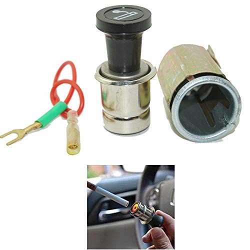 Set di presa accendisigari auto di ricambio per presa e presa accendisigari auto, in alluminio anodizzato, DC 12 Volt accessorio di ricambio universale