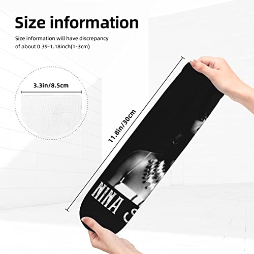 Emerze Nina Simone Casual Socks 3D Print Running Performance Crew Socks For Men/Women #TOP5