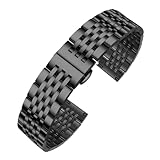 【TAILLE IMPORTANTE】 Nos bracelets de montre sont disponibles en plusieurs tailles for s'adapter à presque toutes les montres. Mesurez simplement la distance entre les deux cornes du bracelet for trouver la taille adaptée à votre montre.