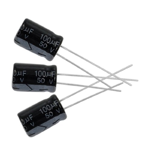 10 x 100uF 50V 105C Radial Electrolytic Capacitor 8x12