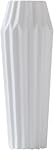 Vases en céramique blanche Fleur pour la maison Décor Vase Boho moderne pour le salon Pampas Floor Vase géométrique Tall (7.7in) (WhiteC)
