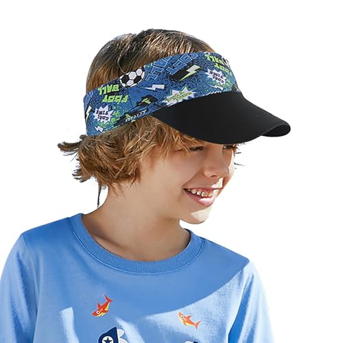 Kids Boys Girls Quick Dry Cooling Sun Visor Beach Hat UPF50 Elastic Sports Headbands Summer Tennis Golf Cap Sun Hat Age 3-122