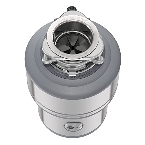 Insinkerator Garbage Disposal, Evolution Excel, Quiet Series, 1.0 Hp Continuous Feed, Stainless #TOP7