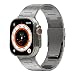 Produktbild Arktis Titanarmband X-15 kompatibel mit Apple Watch Ultra 1, 2 49 mm, Gliederarmband aus Titan Grad 2, [Sandgestrahlt mit DLC-Beschichtung], [Doppelfaltschließe], [Ultraleicht] inklusive Gliederkürzer