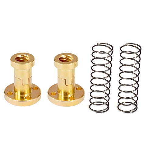 Sunhokey T8 Anti Backlash Spring Loaded Nut Elimination Gap Nut For 8Mm Acme Threaded Rod Lead Screws (Pack Of 2) #TOP1