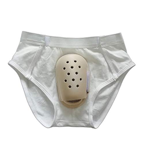 GPFDM Ropa Interior Protectora De Circuncisión para Hombres, Caja De Protector De Ingle MMA Médica, Escudo JJ para Cuidado Diario De Circuncisión De Fimosis,C,S