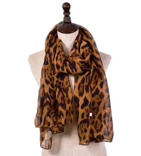 Secret for Longevity Extra Large Long Black Brown Tan Camel Caramel Ocelot Leopard Cheetah Animal Print Scarf Wrap Shawl Pashmina Sarong 35" x 70" inches3