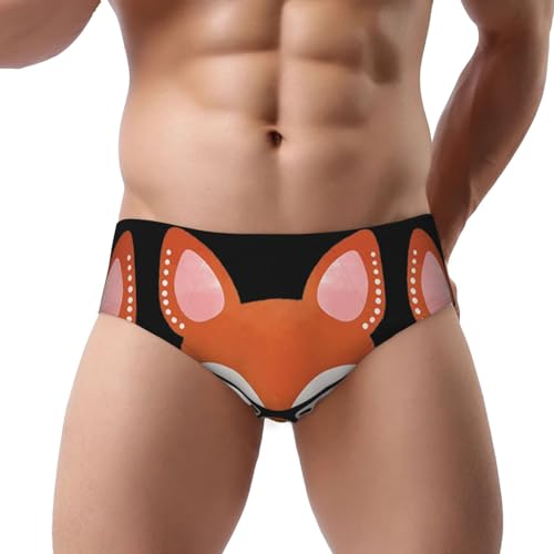 Mens Sexy Bikini Swimwear Print Triangle Swim Trunks Comfortable And Breathable Triangle Underwear (S-3xl)