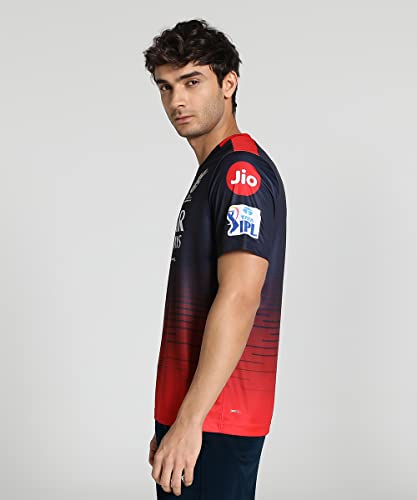 Image of Puma Men's Polyester Regular Fit Official IPL 2024 Royal Challengers Bangalore Player Replica Match Jersey