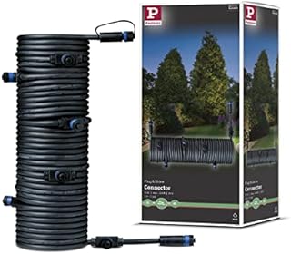 Paulmann 93931 Outdoor Plug & Shine Cable IP68 15m 1 in-7 Out 2x1,5mm² Black Plastic, 1500 x 1.5 x 1.5 cm