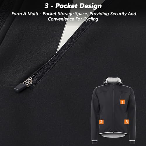 Chaqueta térmica con capucha y diseño reflectante talla M miniatura 7