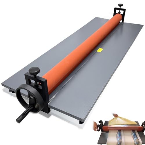 IntXanth 51Inch Manual Cold Roll Laminator, Vinyl Film Cold laminator Hand Crank, Foldable Metal Desktop Design, No Electricity Required, Ideal for Large Format Prints