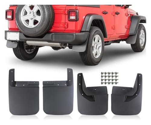 Guardabarros para Jeep Wrangler JL: protege tu coche de salpicaduras traseras 2