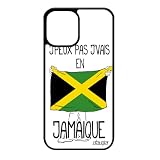 utaupia Cover per iPhone 12 Mini Silicone J'peux Pas j'vais en Jamaique Football 128 GB Bandiera Giamaicana di Protezione e