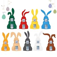 VeLoscient 9 Stück Ostern Geldgeschenke Set, Filz Bunte Geldgeschenkverpackung mit Hasen-Dekoration, Ostern Geschenk für Kinder, Erwachsene Osterdekorationen Frühling