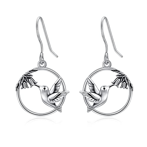 SIMONLY Valentine's Day Gifts: Sterling Silver Bird Earrings - Hummingbird, Dragonfly, Butterfly & Cardinal Designs