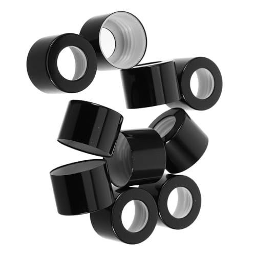 Beaupretty Tappi Neri per Bottiglie di Diffusori in Vetro 24 Denti, Coperchi Diffusori per Barattoli di Fragranze, Sigillo Resistente per Uso Domestico, Ufficio e Auto, Set da 10 Pezzi