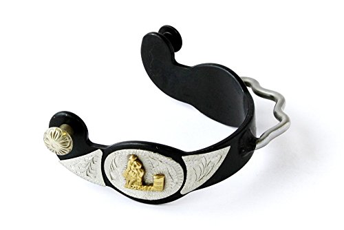 Colorado Saddlery The Women's Barrel Flyer Bumper Spur, Black/Silver