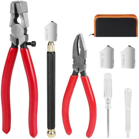 LALAGO 8pcs Glass Cutter for Bottles, Glass Breaking and Grouting...