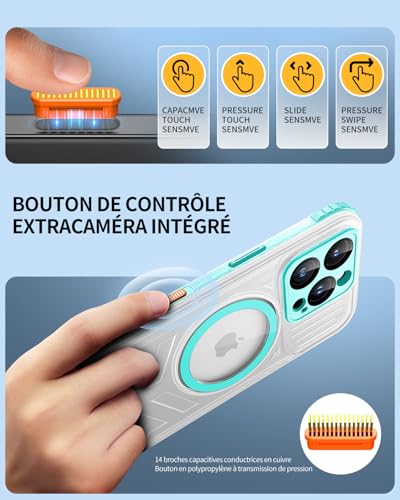 Coque iPhone 16 Pro waterproof protège écran et objectif MagSafe