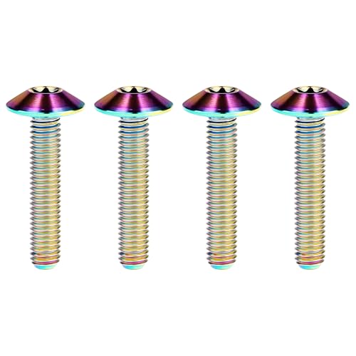 Titanium M4 M5 M6 Button Torx Head Bolt Screw (Ranibow, M5x20mm)