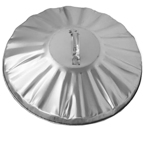 Replacement Metal Bin Lid for 85L 90L & 95L Litre Steel Bins - Ideal for Garden and Dustbins, 18 Retro Style, 460mm Lift Off - UK Made